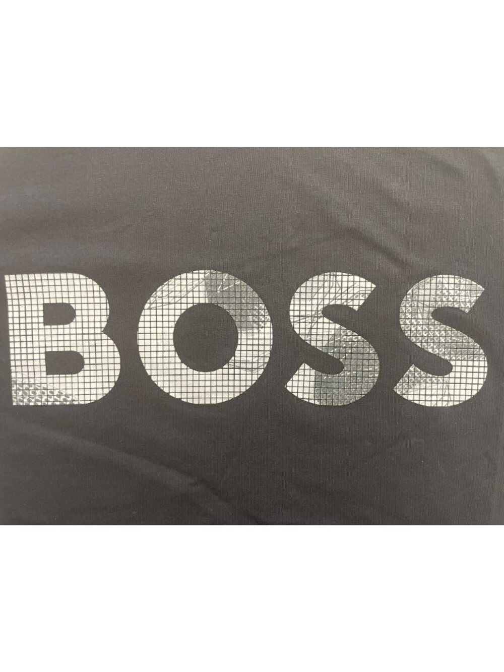 Hugo Boss Tee Logo Glamping Black Shirt Cotton Casual Crewneck Men's Sz S DEFECT - Picture 2 of 11